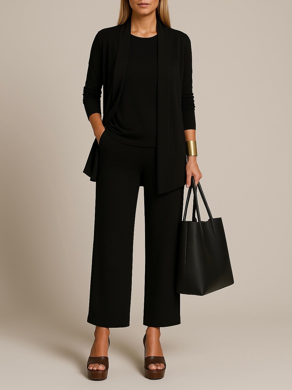 Stilvoller, raffinierter dreiteiliger Anzug