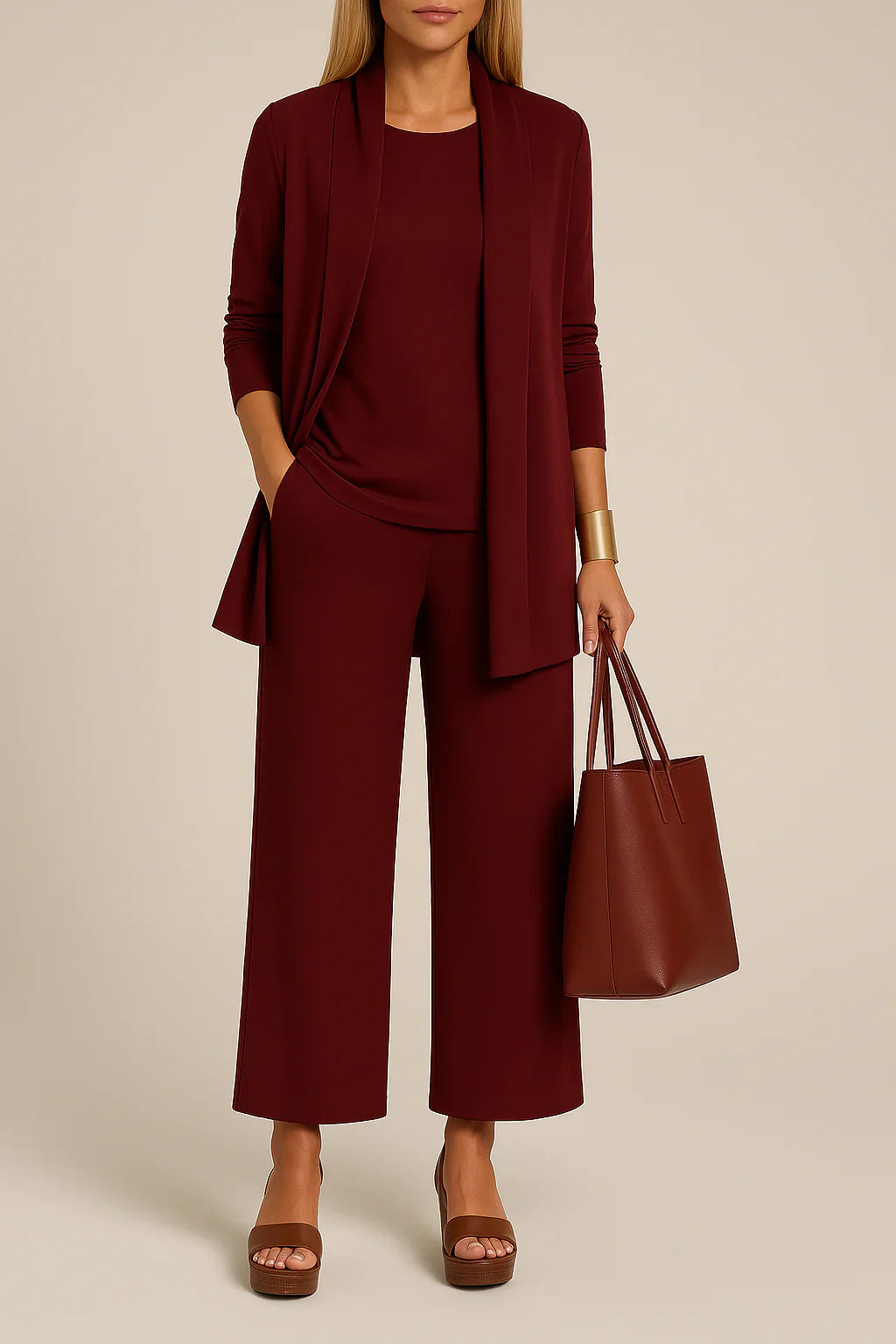 Stilvoller und raffinierter 3-teiliger Anzug