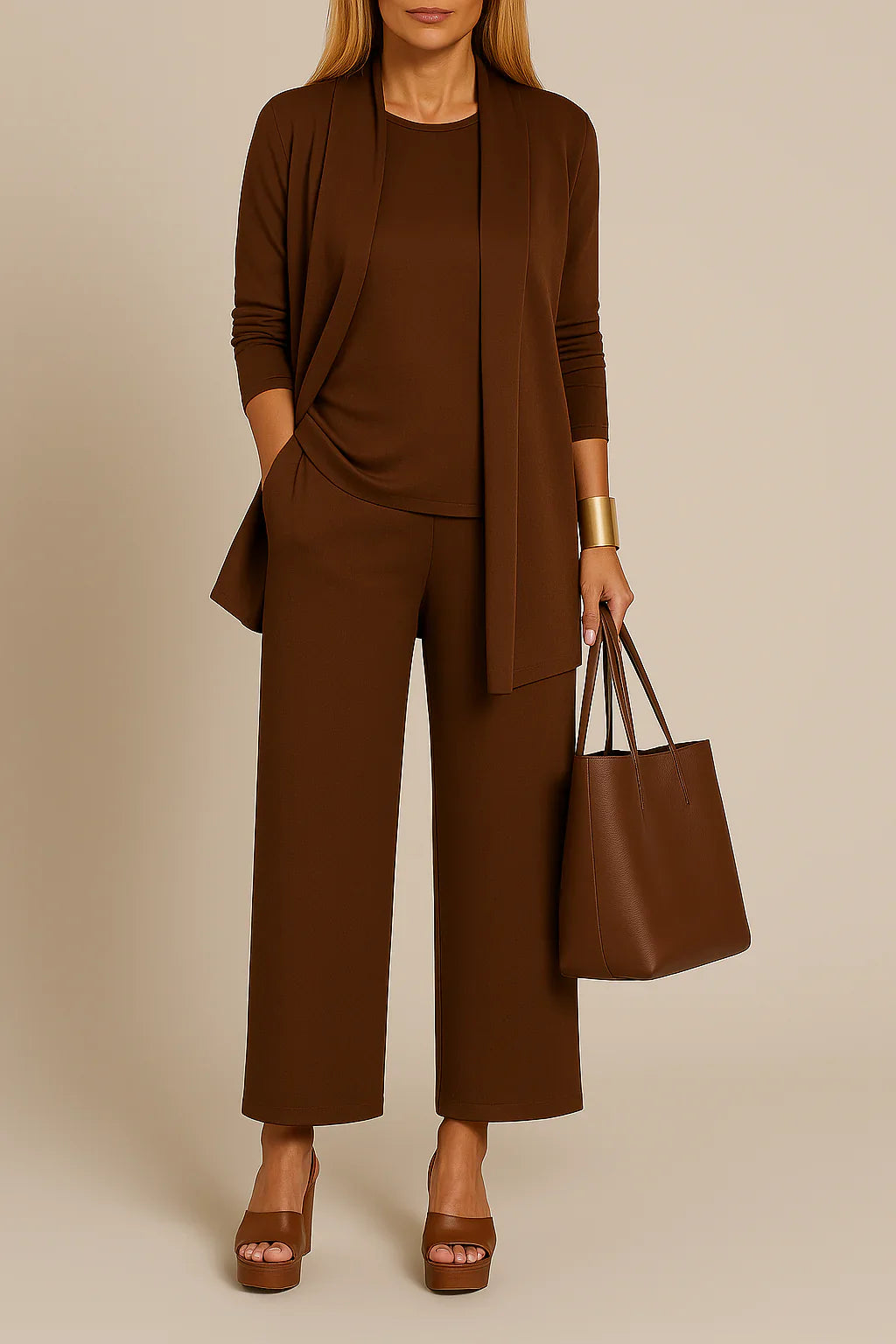 Stilvoller und raffinierter 3-teiliger Anzug