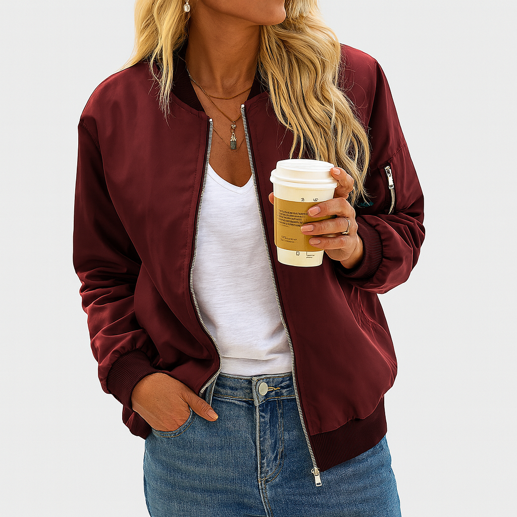 Klassische Bomberjacke für Damen