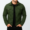 Lässige, einfarbige Jeansjacke für Herren