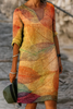 Müheloses und bequemes Boho-Kleid mit Blumenmuster und Rüschen