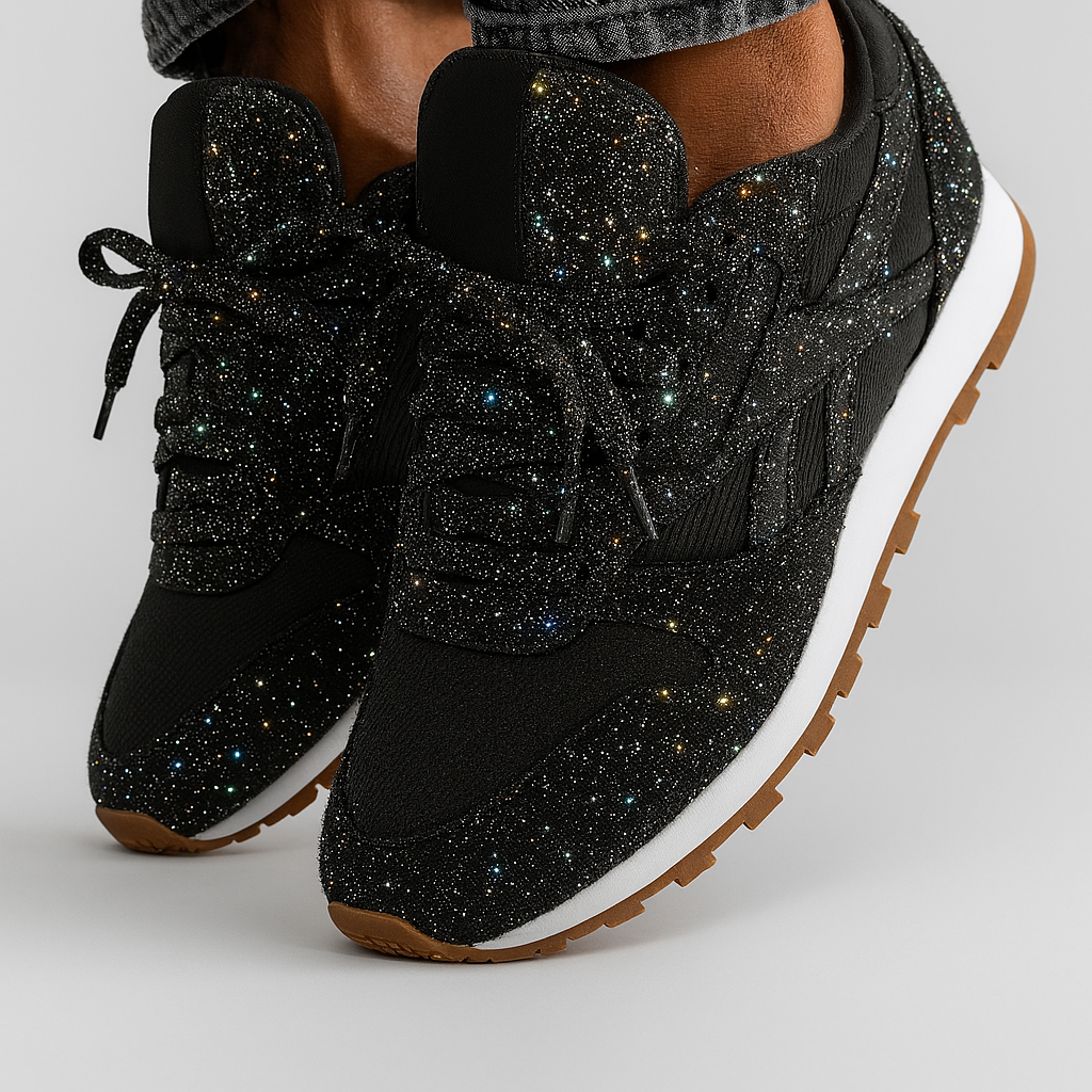 Glitzernde Chunky-Sneakers für Damen