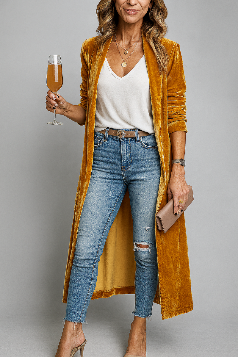 Langer Duster-Cardigan für Damen