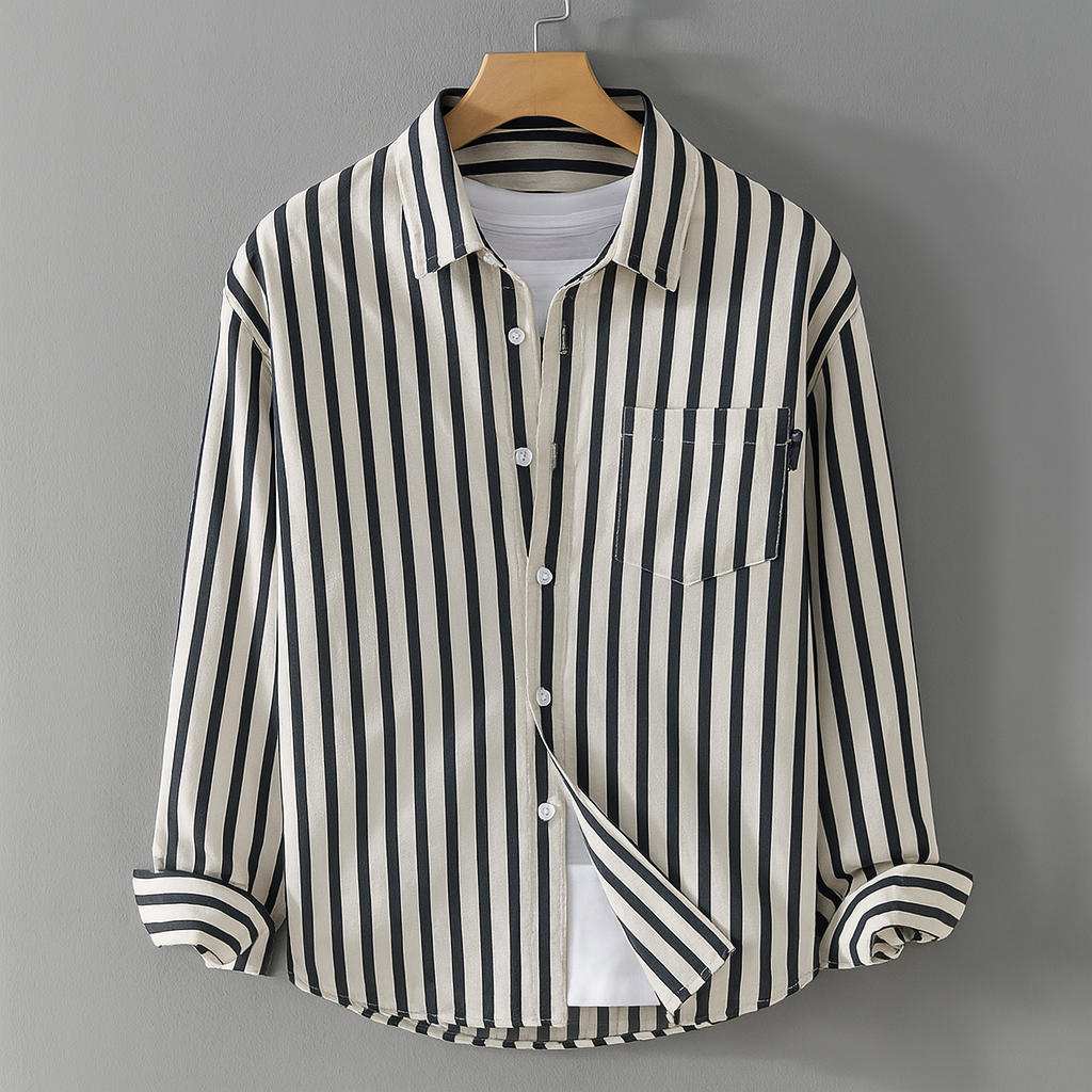 Lässiger Langarmstil mit Brusttasche