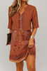 Elegantes zweiteiliges Kleid mit langem Rock