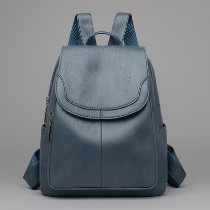 Diebstahlsicherer Lederrucksack für stilvolle Frauen