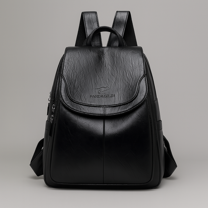 Diebstahlsicherer Lederrucksack für stilvolle Frauen
