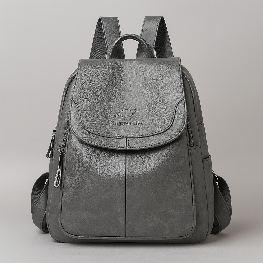Diebstahlsicherer Lederrucksack für stilvolle Frauen