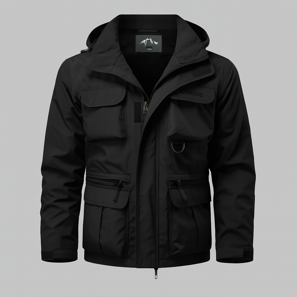 Wasserdichter Herrenmantel im Militärstil