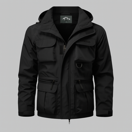 Wasserdichter Herrenmantel im Militärstil