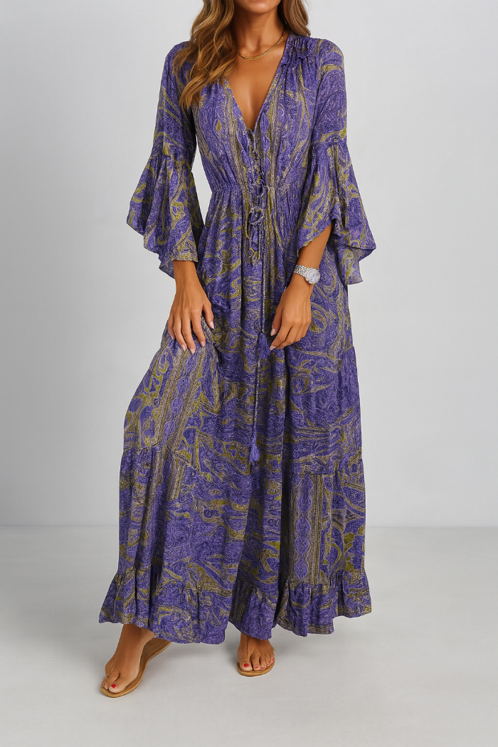Bohemian Maxikleid für Damen
