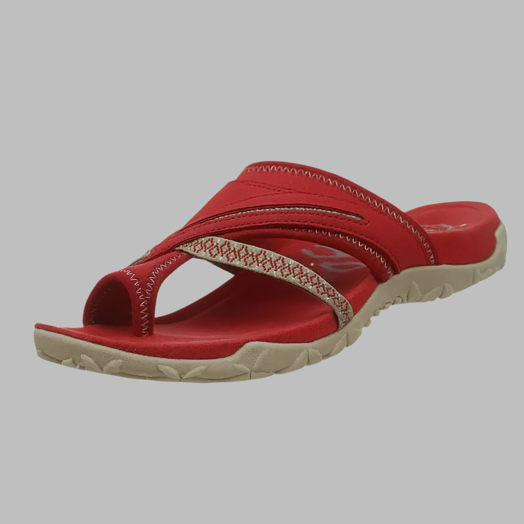 Bequeme Flip-Flops mit Kreuzriemen