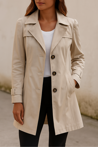 Luciba – Eleganter Damen-Trenchcoat für Frühling und Herbst