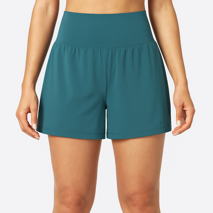 Yoga-Shorts mit hoher Taille