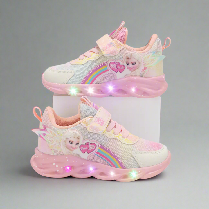 Bunte leuchtende Kinder-Sneaker