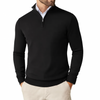 Herren-Strickpullover aus Baumwolle mit Reißverschlusskragen