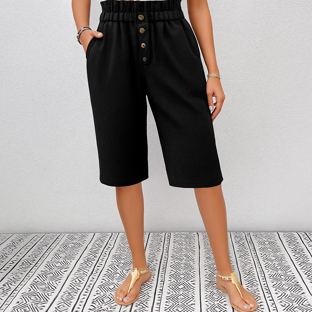 Haremshose mit hoher Taille und lockerer Passform für Damen