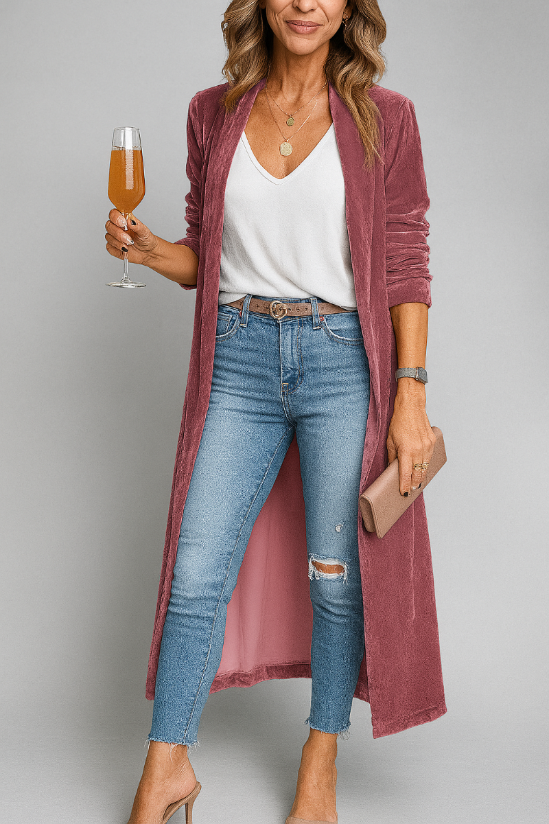 Langer Duster-Cardigan für Damen