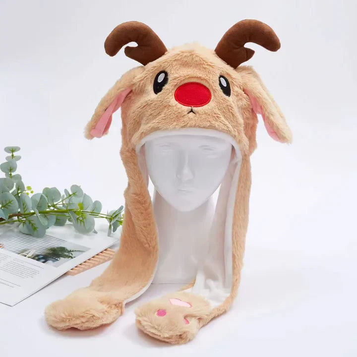 Bounce Bunny – Süße Mütze mit beweglichen Ohren für Spaß und Wärme