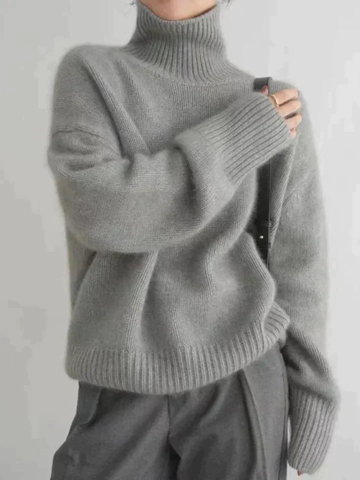 Luxus-Rollkragenpullover aus Kaschmir