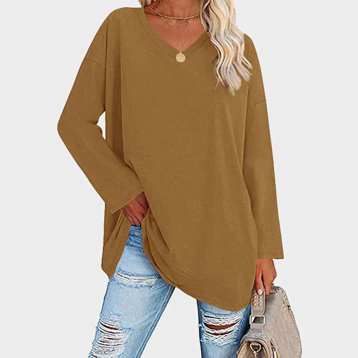 Elegantes Langarm-Top mit Femininem Schnitt