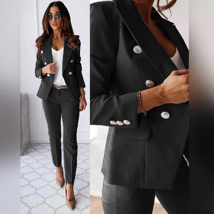 Elegantes Damen-Zweiteiler-Set mit Blazer und Hose