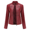 Stylische Damenjacke aus Kunstleder im klassischen Biker-Design