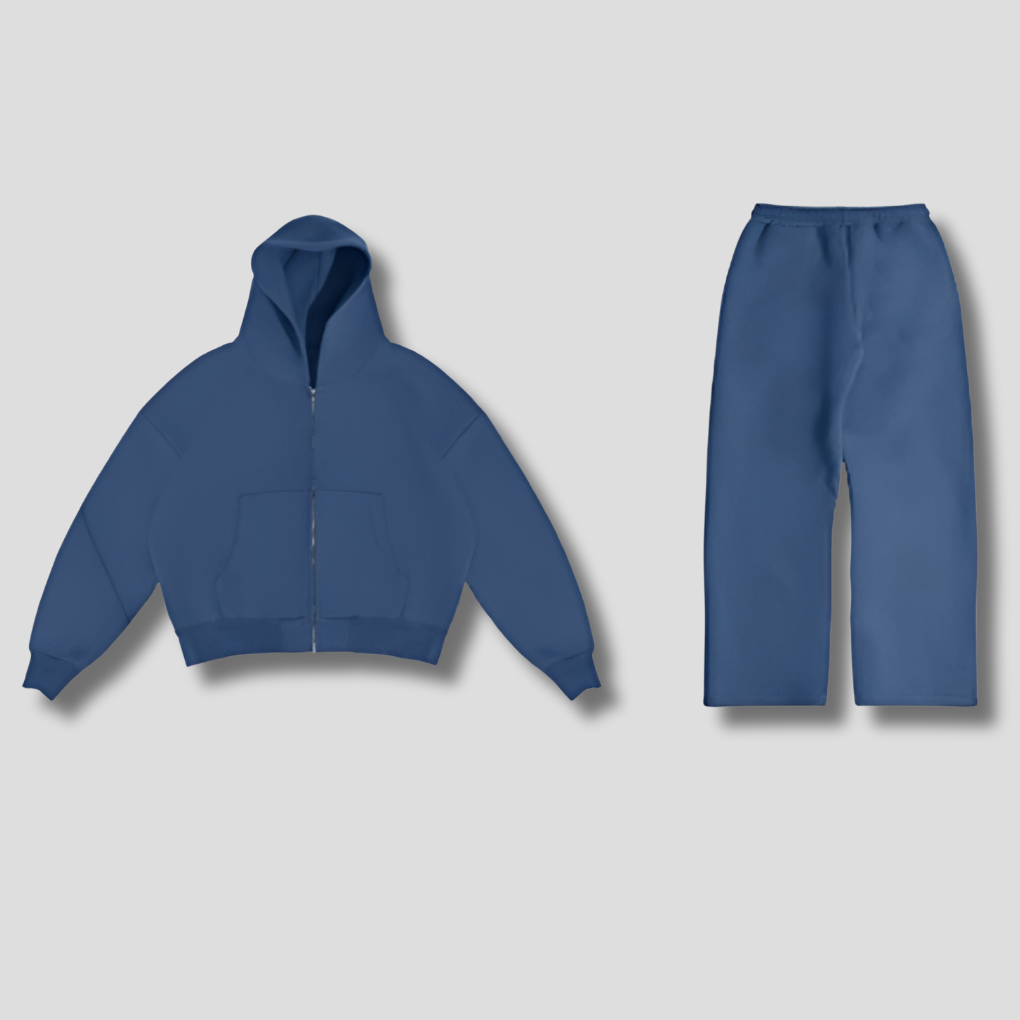 Lässiges Oversize-Trainingsanzug-Set für Herren