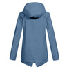 Wasserabweisende Damen Jacke mit Reißverschluss und Kapuze