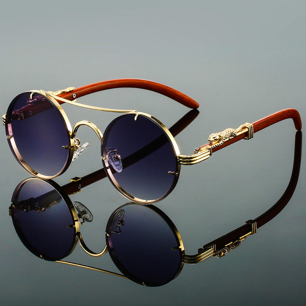 Retro-Sonnenbrille aus Metall