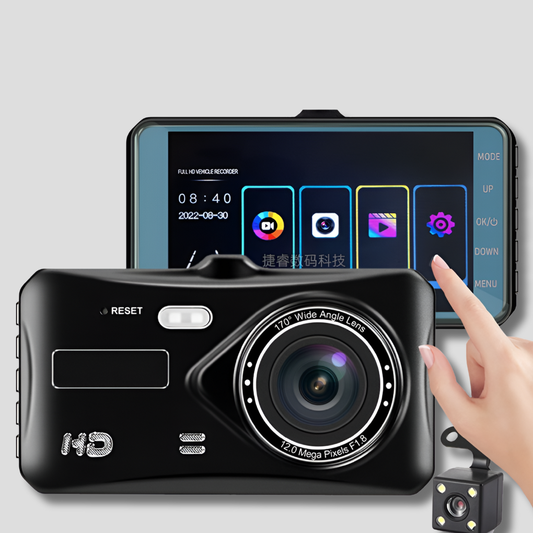 Kabellose Dual-Dash-Kamera mit Nachtsicht und 170°-Winkel