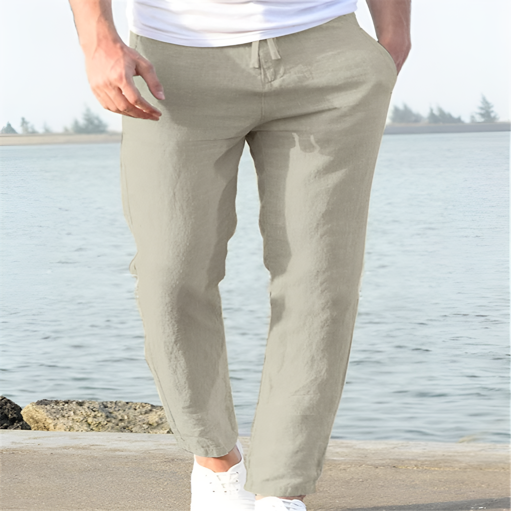 Herren Leinenhose Casual Style für warme Tage