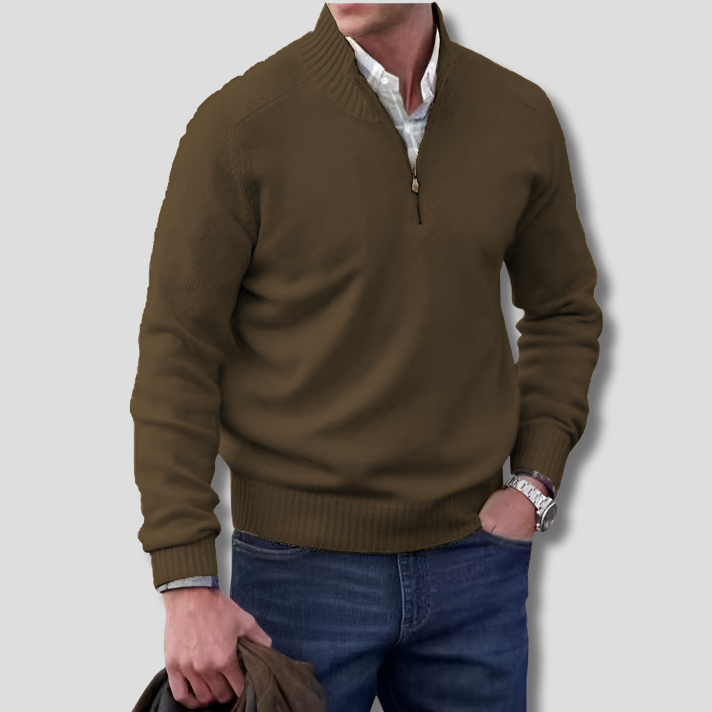 Herren-Pullover mit halbem Reißverschluss – Stilvolle Wahl zum Kombinieren