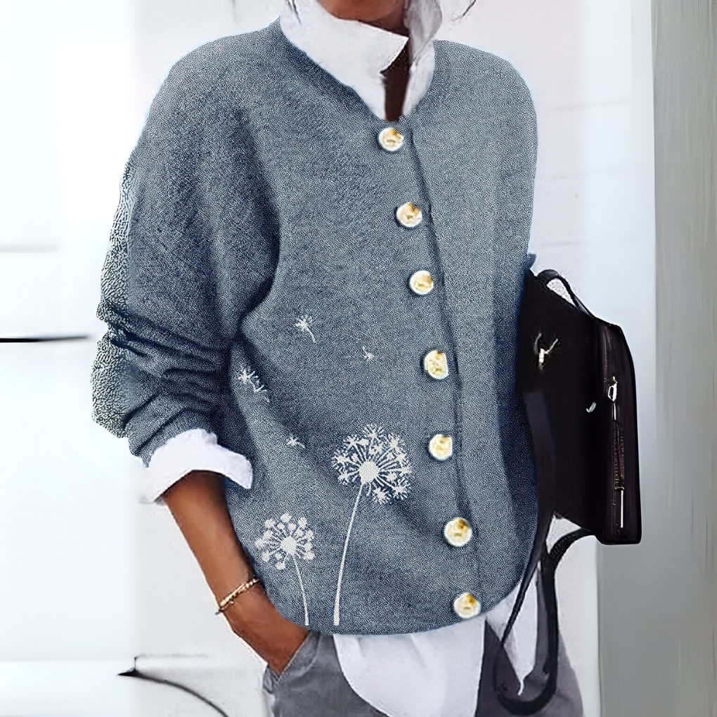 Damen kuscheliger Winter-Strickcardigan