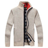 Herren Strickpullover mit Reißverschluss und Kapuze
