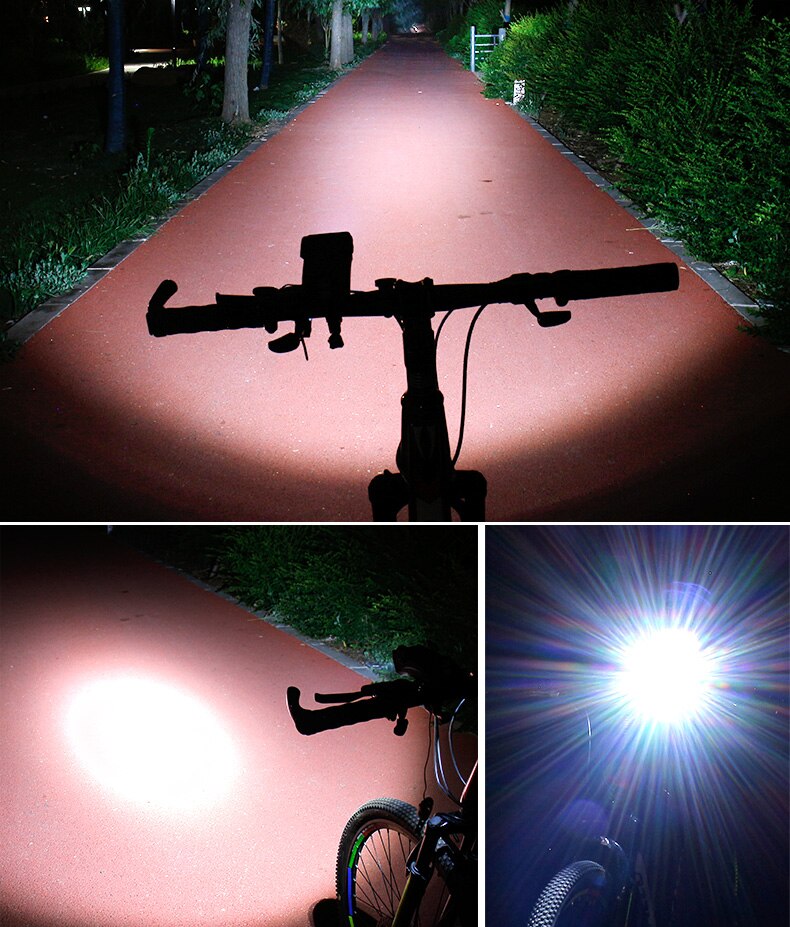 4-in-1 Fahrradhalterung mit Powerbank, LED-Licht und Hupe