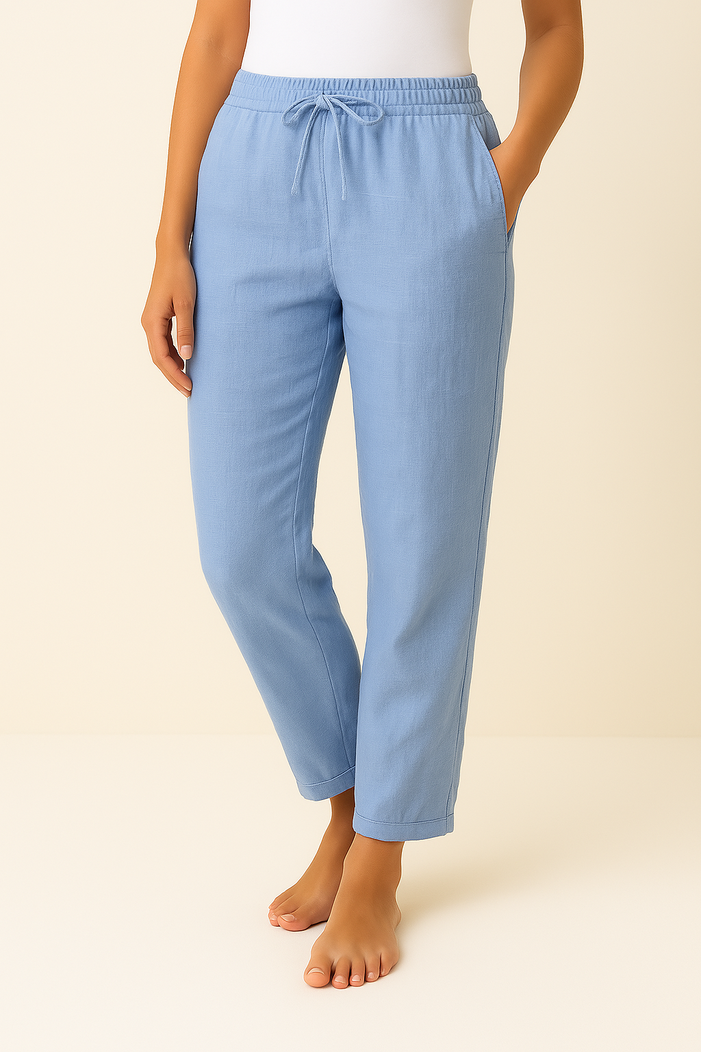 Leinen-Mix-Hose Mühelose Eleganz für jeden Anlass