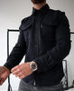 Herren-Oberhemd mit Knopfleiste und Brusttaschen