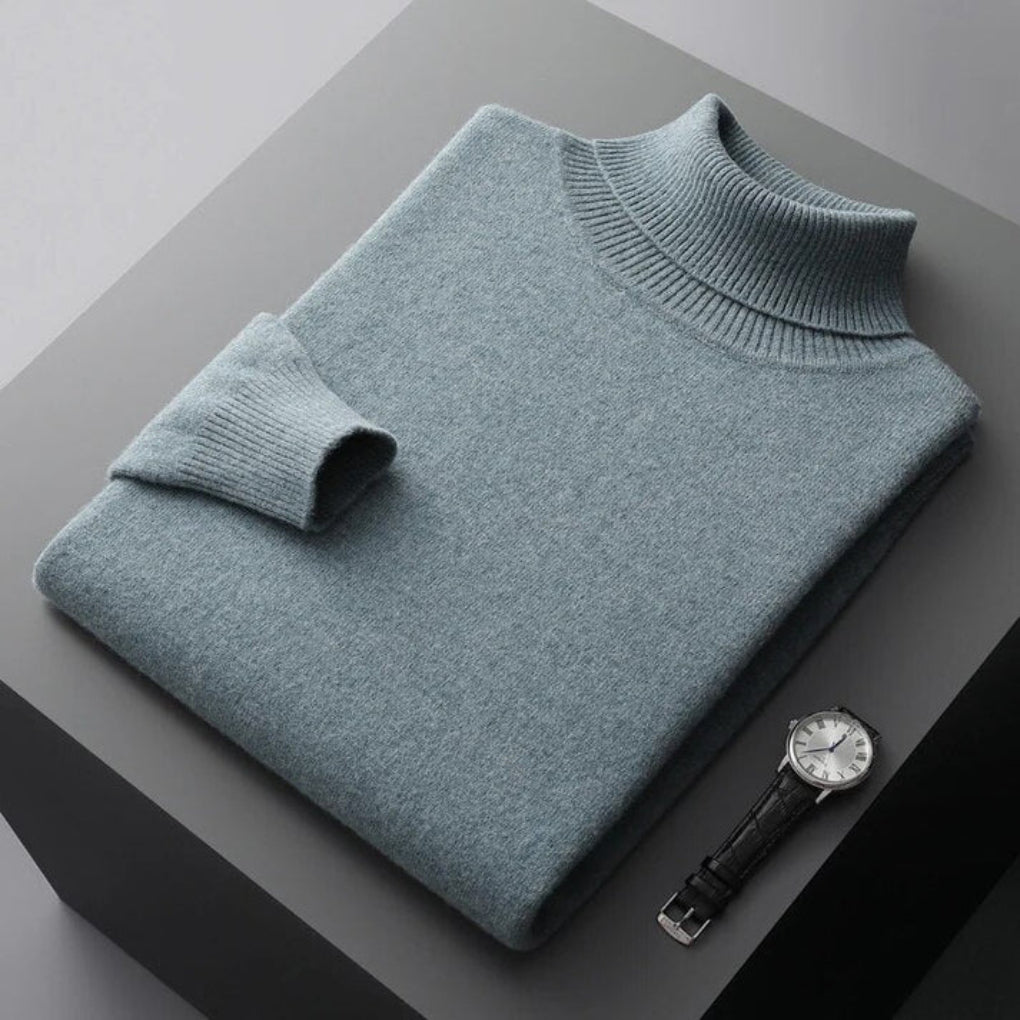 Rollkragenpullover für Herren – Eleganter Layer mit raffinierter Optik