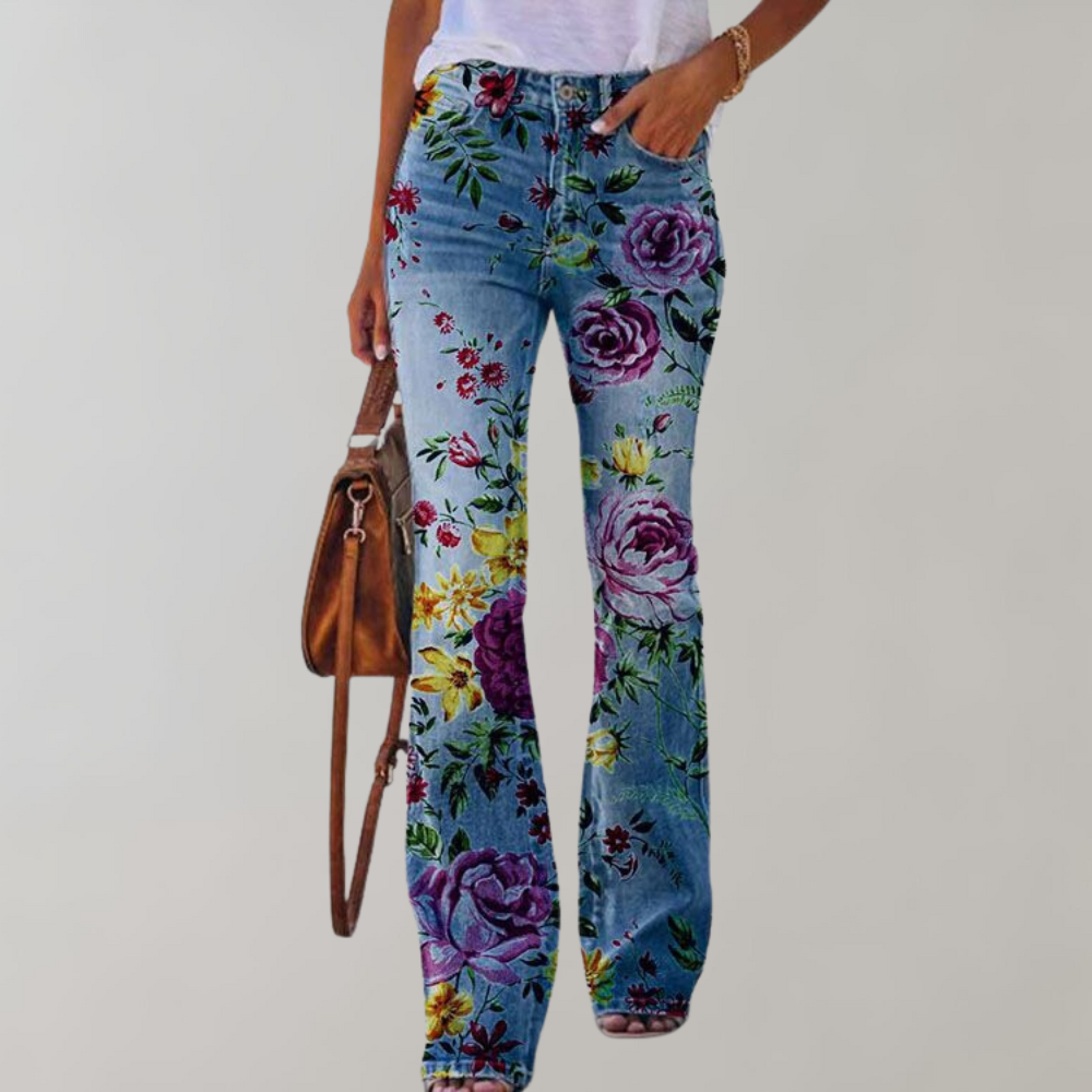 Flare-Design-Jeanshose für Damen