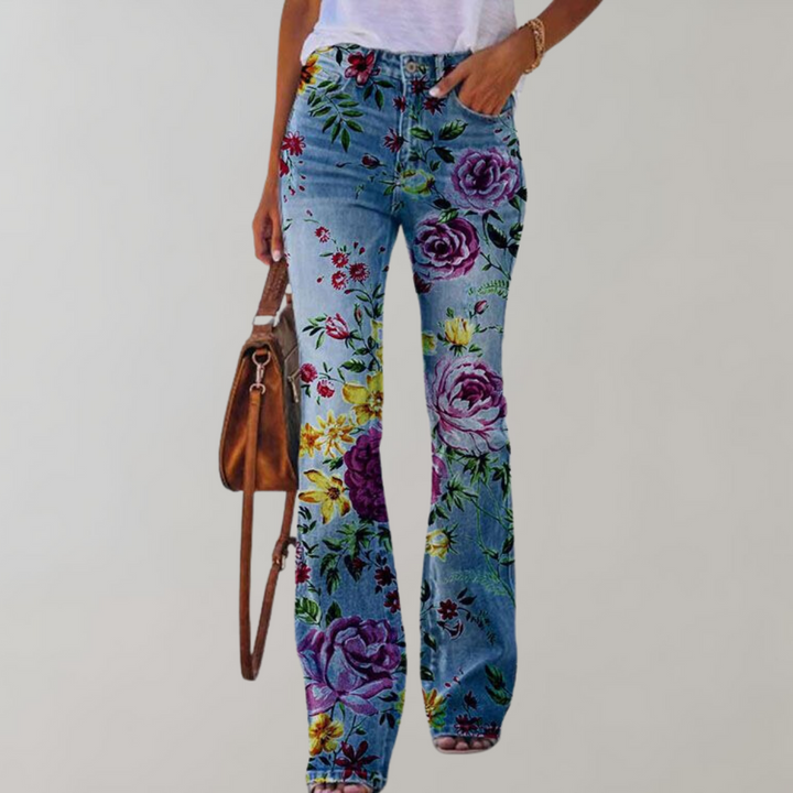Flare-Design-Jeanshose für Damen