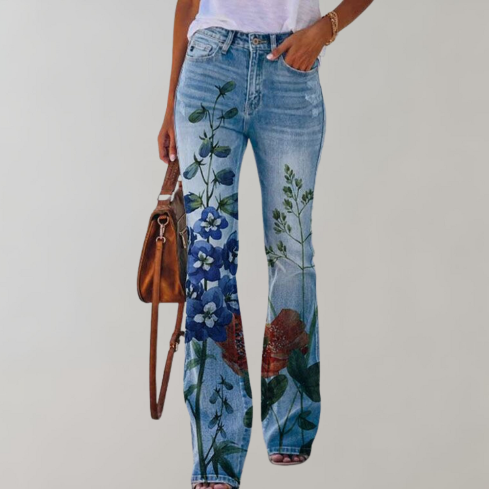 Flare-Design-Jeanshose für Damen