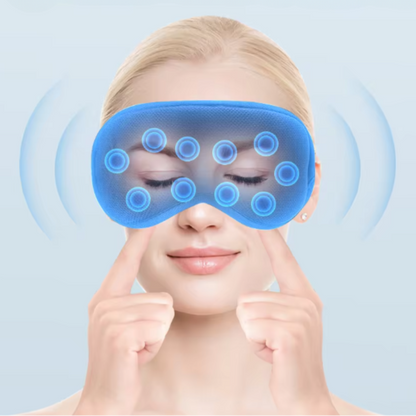 oog massage tegen hoofdpijn infrarood vermoeide ogen verhelpen. migraine verminderen met warmte brace. hoofd pijn verminderen