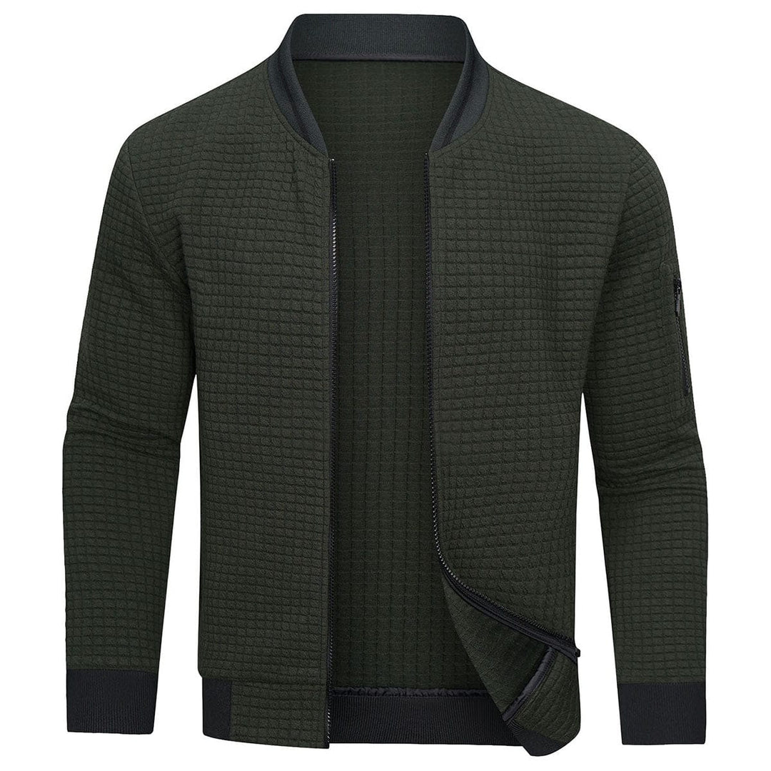 Komfortabler Herrenpullover mit Reißverschluss