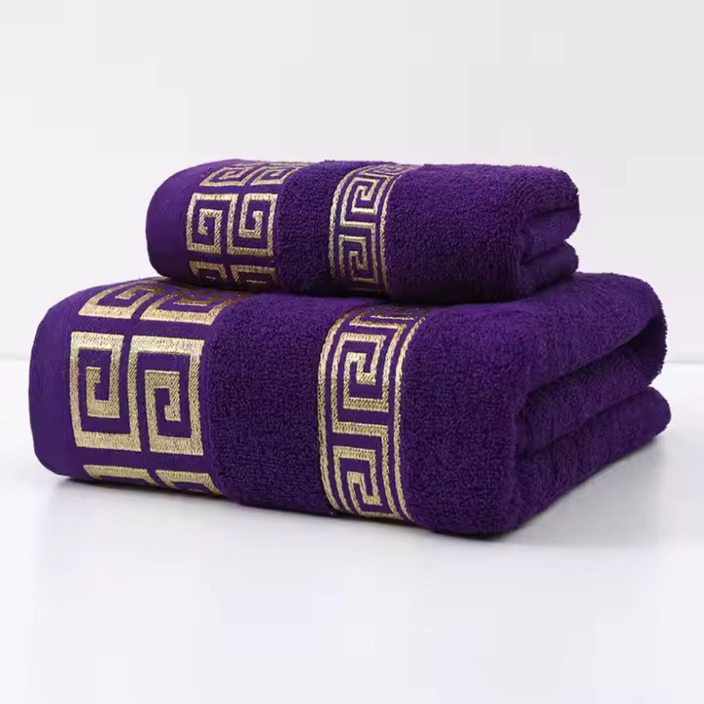 Premium-Handtuchset aus Baumwolle, 2er-Pack