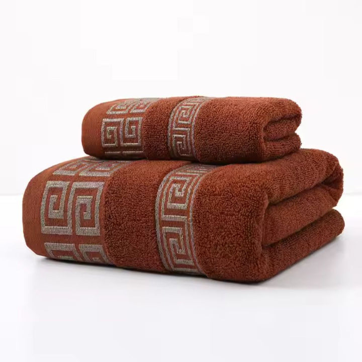 Premium-Handtuchset aus Baumwolle, 2er-Pack