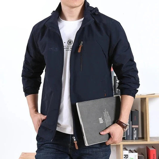 Winddichte, Wasserabweisende Herren Jacke im Militärstil