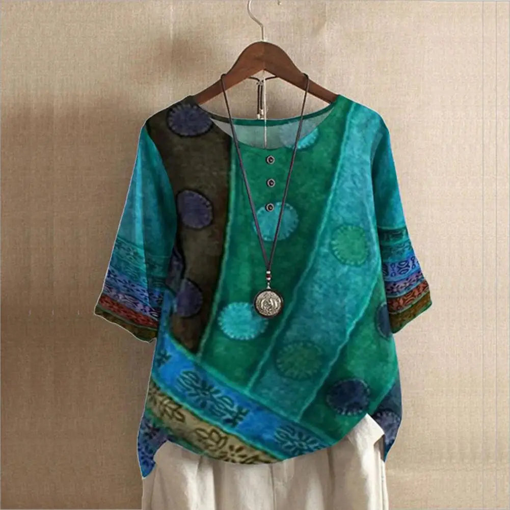 Elegantes Rundhals-Top