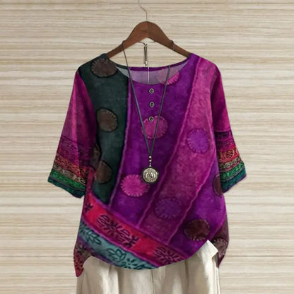 Top mit Rundhalsausschnitt